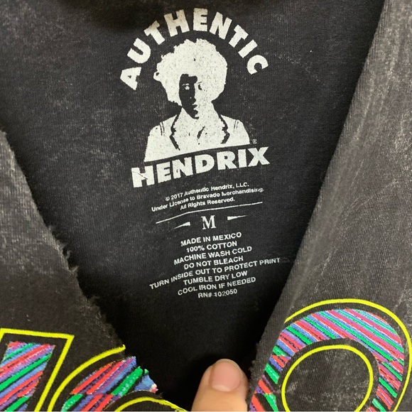 Jimi Hendrix Acid Washed Sleeveless Tee - Picture 6 of 8